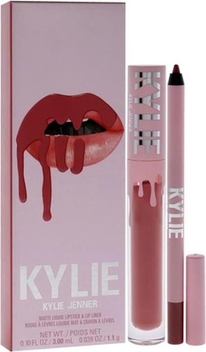 Kylie Jenner Kylie Cosmetics Matte Lip Kit 704 Sweater Weather für Frauen 0.10oz (704 Sweater Weather)