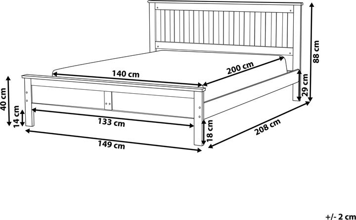 Actual product image Beliani Mayenne (140 x 200 cm)