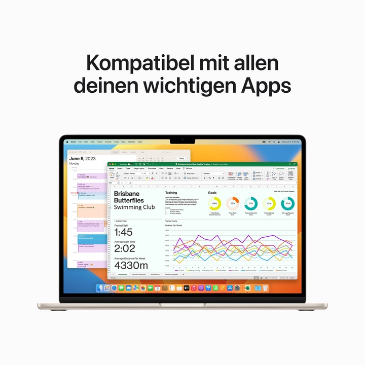 Actual product image Apple MacBook Air – 2023 (15", M2, 16 GB, 1000 GB, DE)
