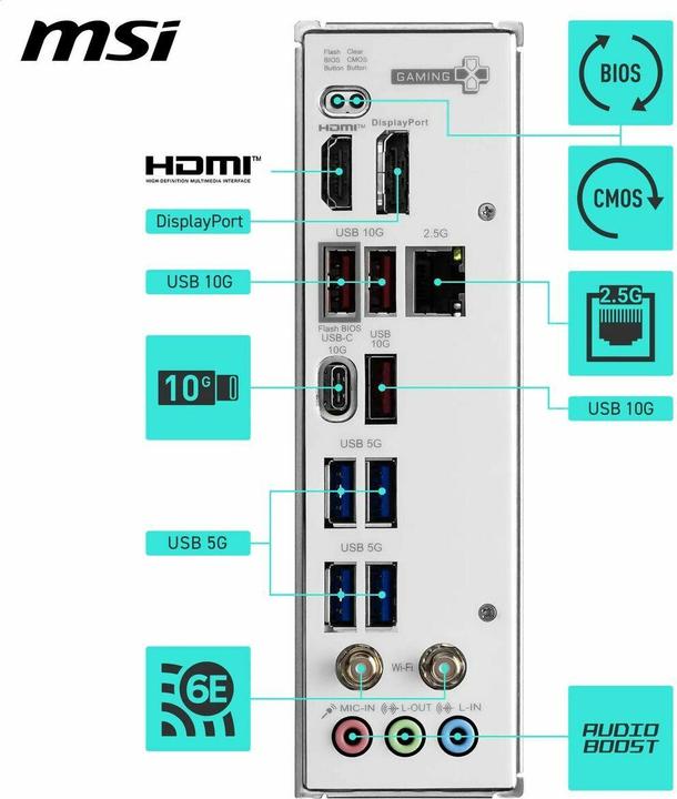Produktbild MSI B850M Gaming Plus WIFI6E (AM5, AMD B850, mATX)