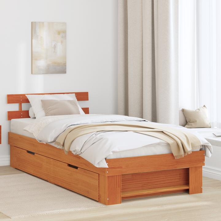 Produktbild vidaXL Holzbett (90 x 190 cm)