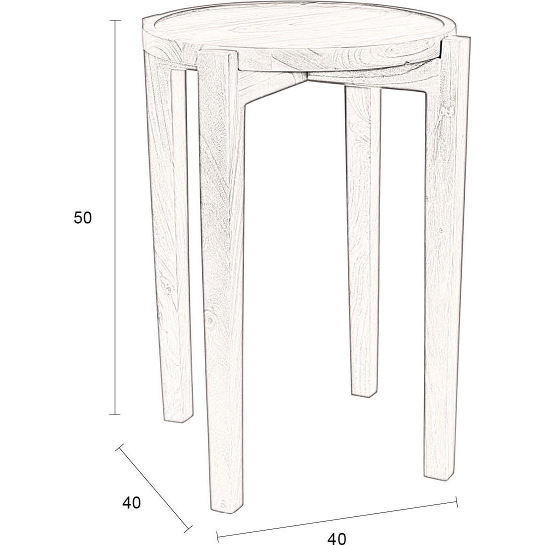 Thumbnail - Dutchbone, Couchtisch + Beistelltisch, Shane Side Table (40 x 40 x 50 cm)