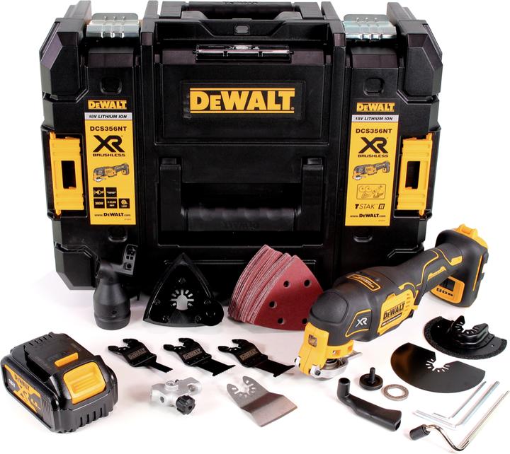 Actual product image DeWalt DCS 356 NT Utensile multifunzione oscillante a batteria 18V / Brushless + Set di 35 accessori
