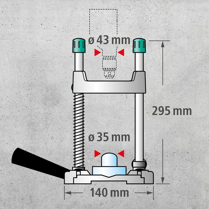 Image du produit wolfcraft 1 tecmobil - Support de forage mobile