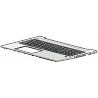 Thumbnail - HP Top Cover W/Keyboard BL UK, Notebook Ersatzteile, Schwarz, Silber