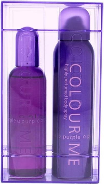Actual product image Milton Lloyd Colour Me Purple Fragrance for Women Gift Set 100ml EDP/150ml Body Spray (Perfume set)