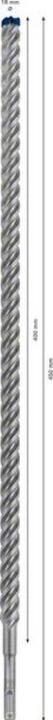 Actual product image Bosch Professional Zubehör Expert SDS plus-7X hammer drill, 18 x 400 x 450 mm (18 millimetres)