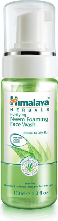 Actual product image Himalaya Herbals Purifying Neem Foaming Face Wash Prevents Pimples Purifies Cleanses All Skin Type 150ml (Foam, 150 ml)