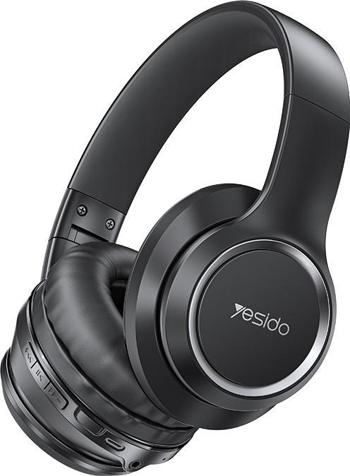 Produktbild Yesido - Wireless Headphones (EP03) - Foldable with Noise Canceling, Super Bass - Black (ANC, 14 h, Kabellos)