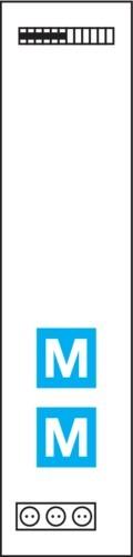 Actual product image Hager Complete panel MultimediaUF311NWuniversZ 1050mm 1panel w.6xPatchmod (RJ45)