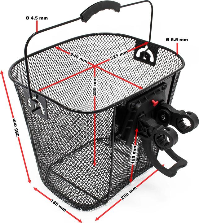 Immagine prodotto Wiltec Fahrradkorb (22 l)