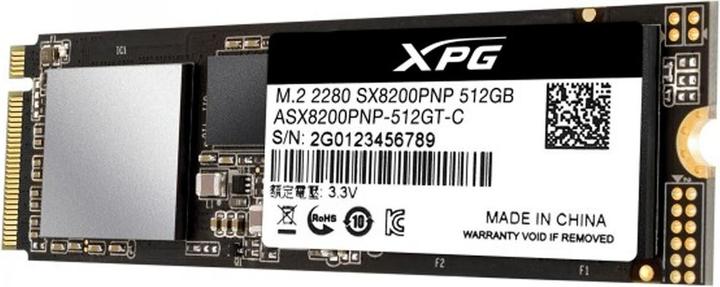 Actual product image Adata XPG SX8200 PRO 512 GB M.2 PCIE-SSD (512 GB, M.2 2280)