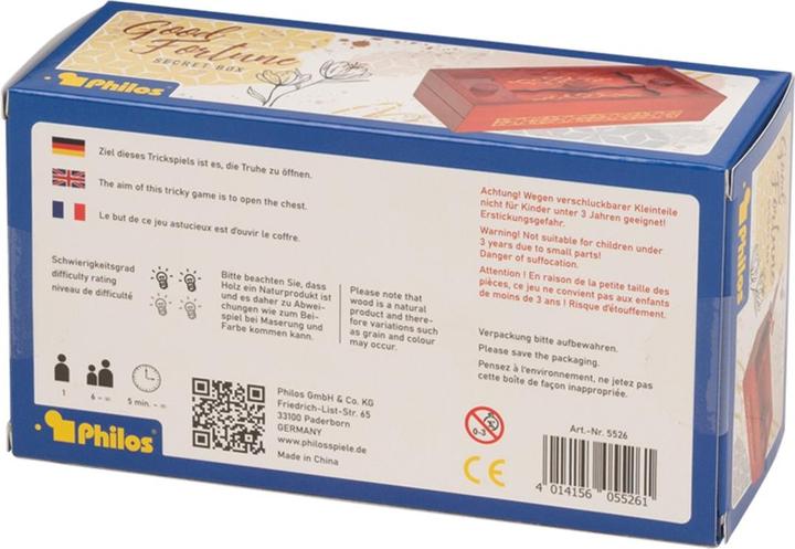 Actual product image Philos Japanese Secret Box Good Fortune (German, French, Italian, English)