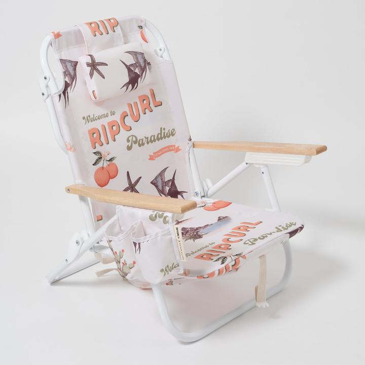 Produktbild Sunnylife Luxe Beach Chair Welcome to Paradise Chalk