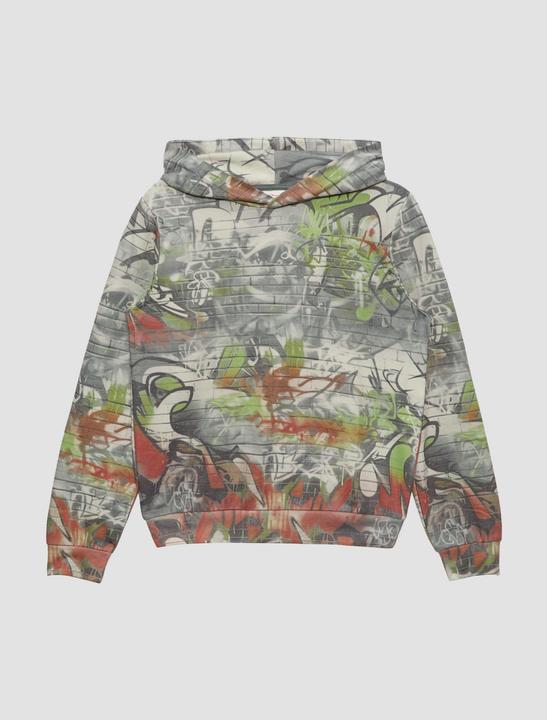 Produktbild s.Oliver Sweatshirt Kapuzen-Sweatshirt mit All-over-Print (170, 176)