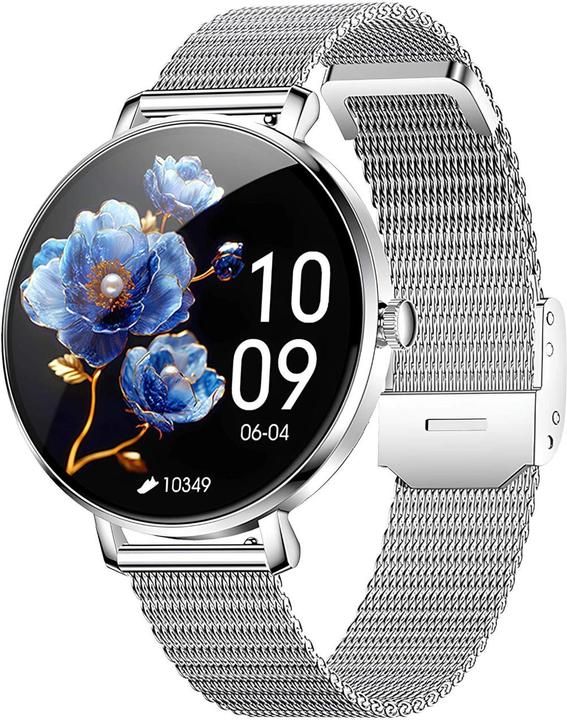 PhoneLook Smart Watch NX21 mit Touchscreen-LED Sport-/Fitness-/Schlafprogrammen Mailänder Armband