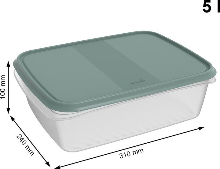 Produktbild Rotho Set Frischhaltedosen 6 tlg. ELEMENTS (2 l)
