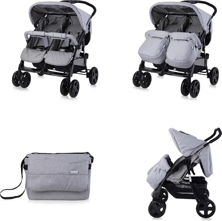 Produktbild Lorelli Zwillingswagen TWIN Wickeltasche