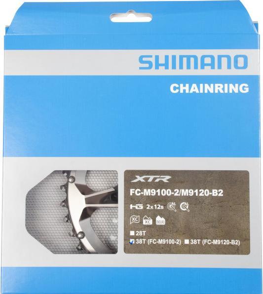 Produktbild Shimano Kettenblatt XTR FC-M9100 38 Zähne BH für 28-38 (38)