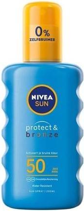 Immagine prodotto NIVEA Spray solare Sun Protect & Bronze Spf 50 200ml (Spray solare, SPF 50, 200 ml, 200 g)