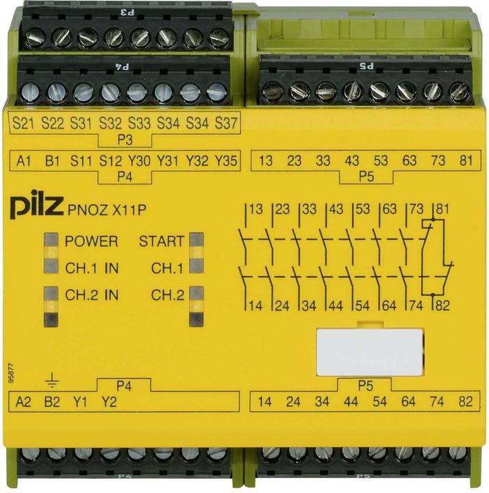 Image du produit Pilz 777086 PNOZ X11P 230-240VAC 24VDC 7n/o 1n/c 2so