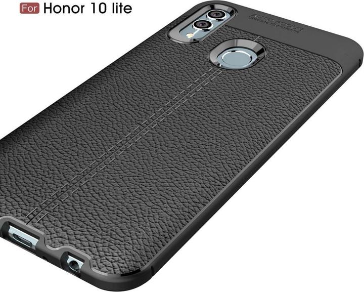 Actual product image Screenguard Honor 10 Lite Case Leather Design TPU Cover (Honor 10 Lite)