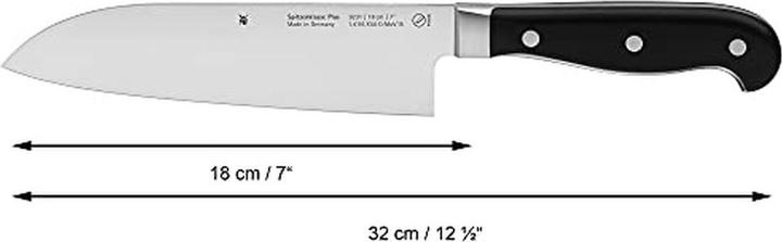 Produktbild WMF Santokumesser SPITZENKLASSE PLUS Schwarz (18 cm)
