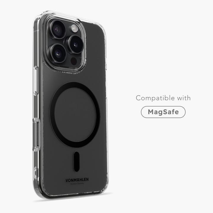 Actual product image Vonmählen Back Cover Transparent iPhone 16 Pro Black (Apple iPhone 16 Pro)