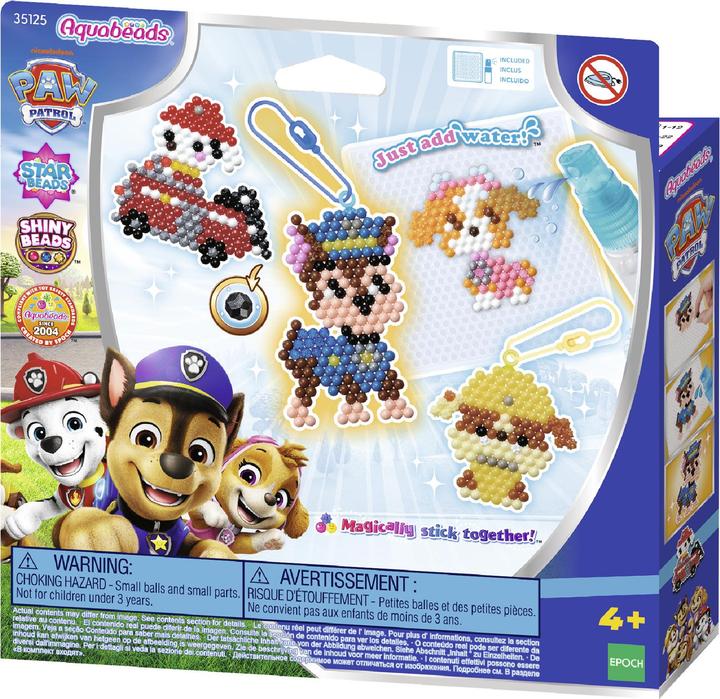 Actual product image Epoch Aquabeads Paw Patrol key ring