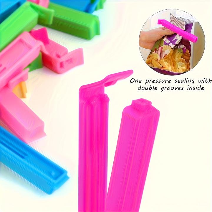Immagine prodotto PhoneLook Lebensmittelverschlussclips für flexible Silikontüten (10er Set) farbig (10 x)