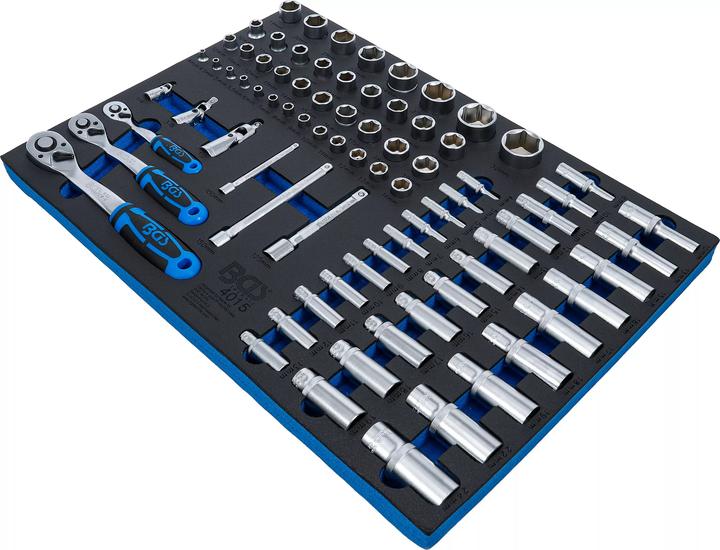 Actual product image BGS Tool Tray 3/3: Socket Set 80 pcs.