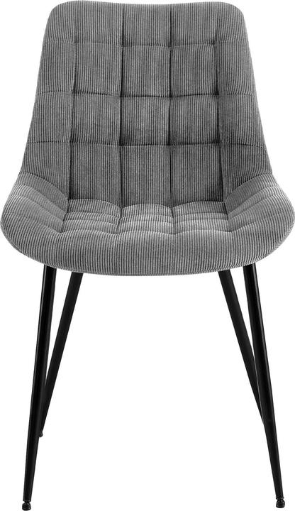 Actual product image CLP Sardna dining chair upholstered in corduroy with backrest