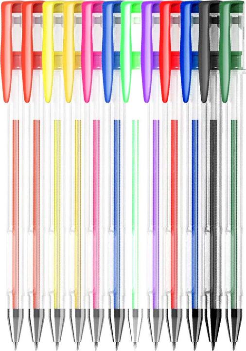Image du produit Topwrite Stylos gel Rinkinys (8 néon + 4 standard) (12x)
