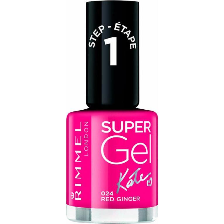Rimmel London, Nagellack, Super Gel By Kate STEP1 (024 Red Ginger, Gel-Effekt Nagellack)