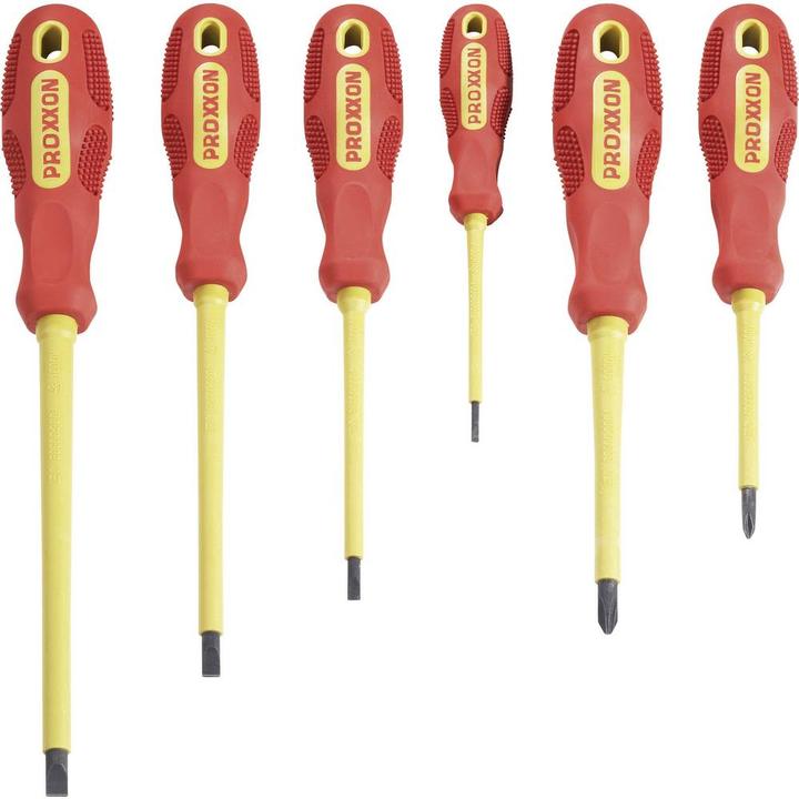 Proxxon VDE Screwdriver set 6 pieces (Phillipps cross recess (PH), Slotted screws)