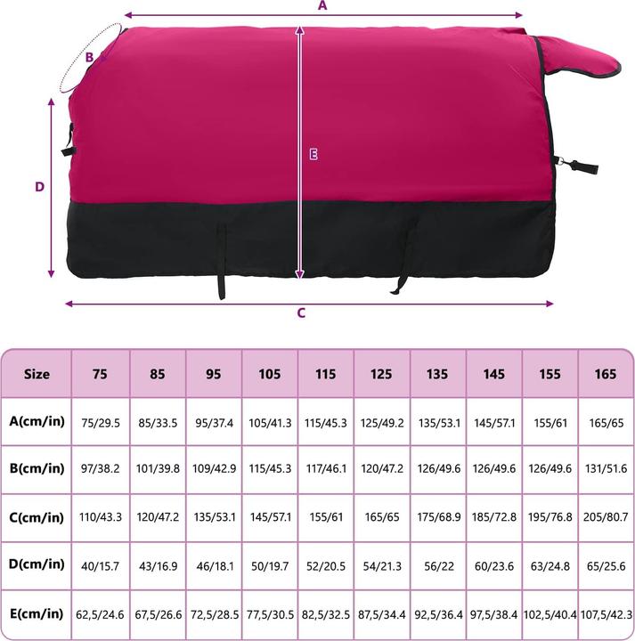 Produktbild vidaXL Pferdedecke