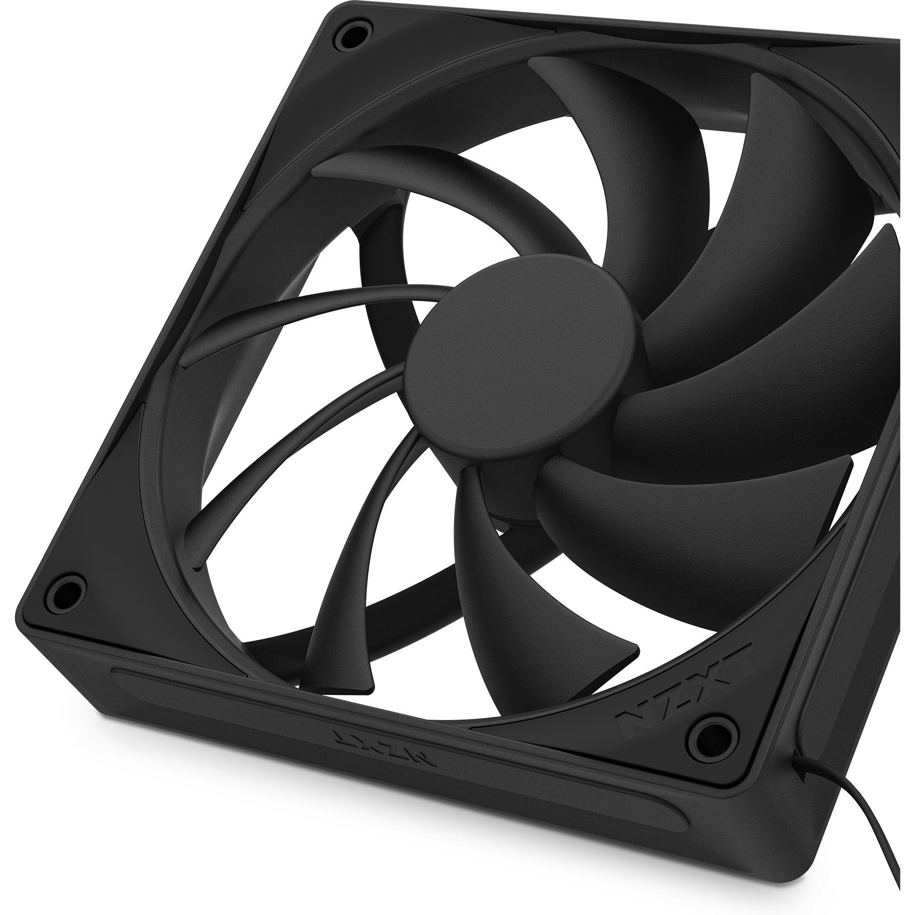 NZXT F120Q (120 mm, 1 x), Ventola PC, Nero