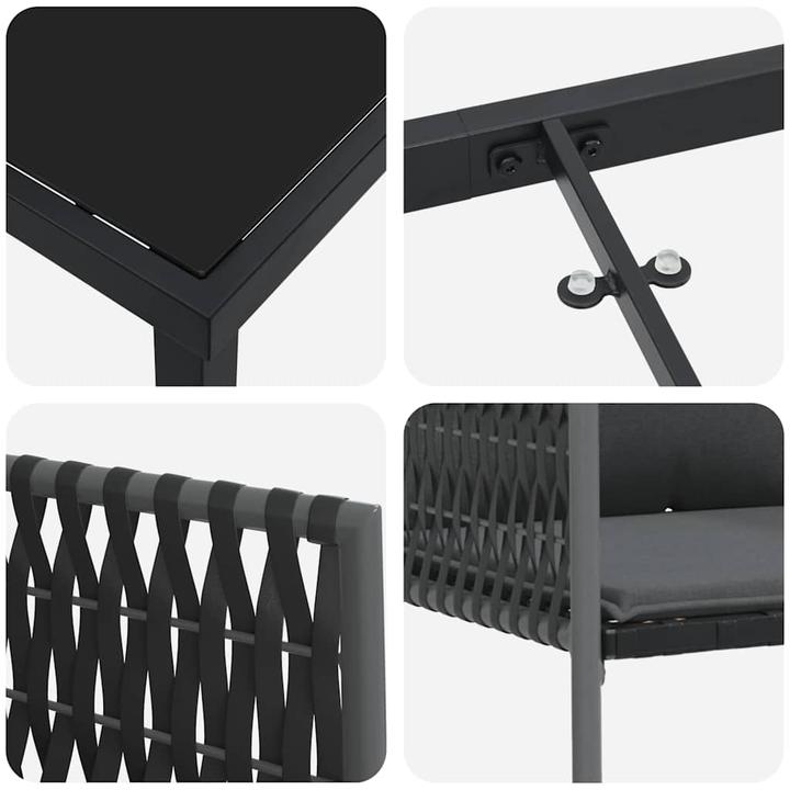 Produktbild vidaXL Garten Essgruppe (80 x 80 x 73 cm)
