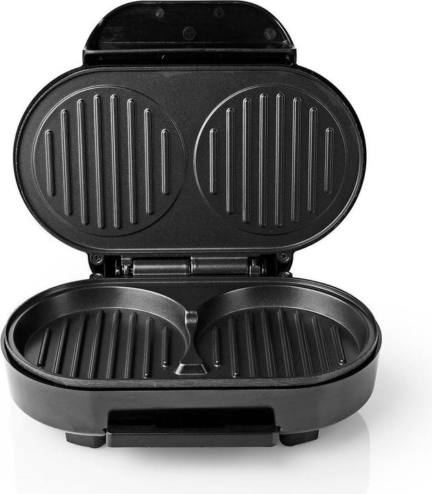 Actual product image Nedis Hamburger Maker | 1000 W | 10.5 cm | Automatic temperature control | Plastic / Metal