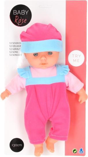 Actual product image Baby Rose Babypop met Geluiden, 30cm.