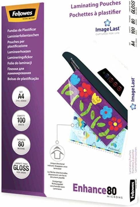Immagine prodotto Fellowes Potenziare 80 (A4, 100 pz., 80 µm)