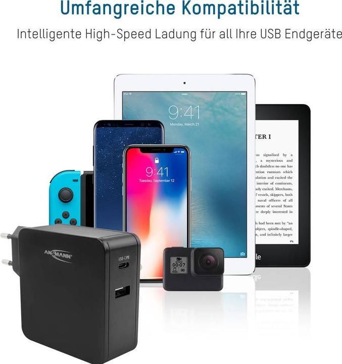 Actual product image Ansmann Home Charger 254PD (60 W, 2 ports)