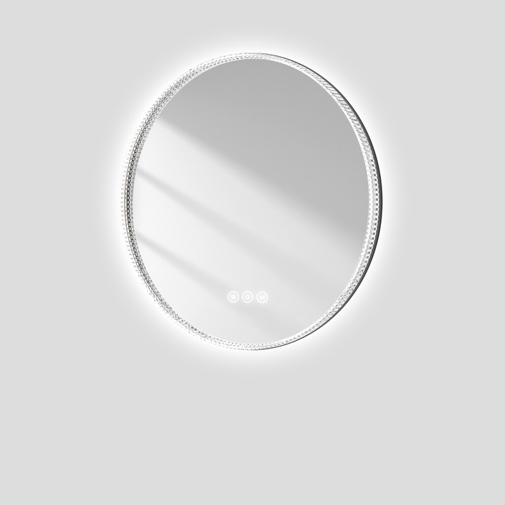Immagine prodotto Emke Specchio da bagno con illuminazione Φ60cm, senza nebbia+3 temperature di colore