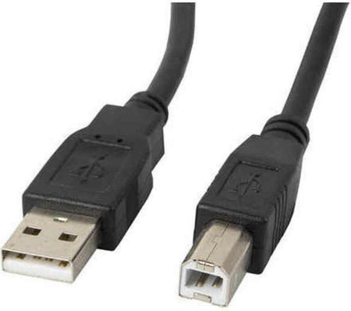 Image du produit Lanberg CA-USBA-11CC-0010-BK Câble USB USB 2.0 USB B (1 m, USB 2.0)