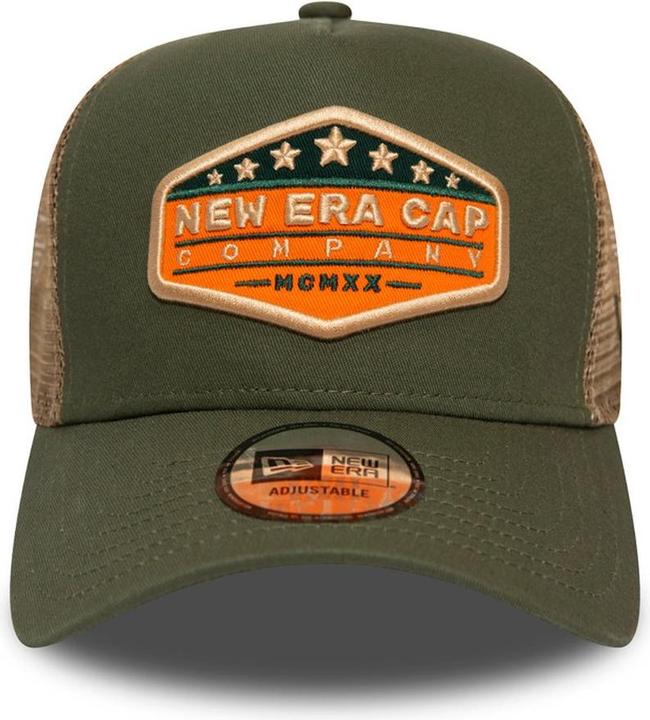 Produktbild New Era Adjustable Trucker Cap - Brand Patch Oliv