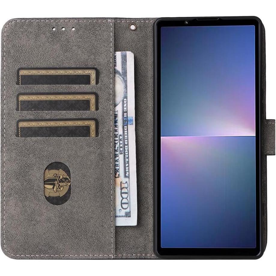 Thumbnail - Cover-Discount Sony Xperia 5 V - Etui mit RFID Blocker grün (Sony Xperia 5 V), Smartphone Hülle, Grün