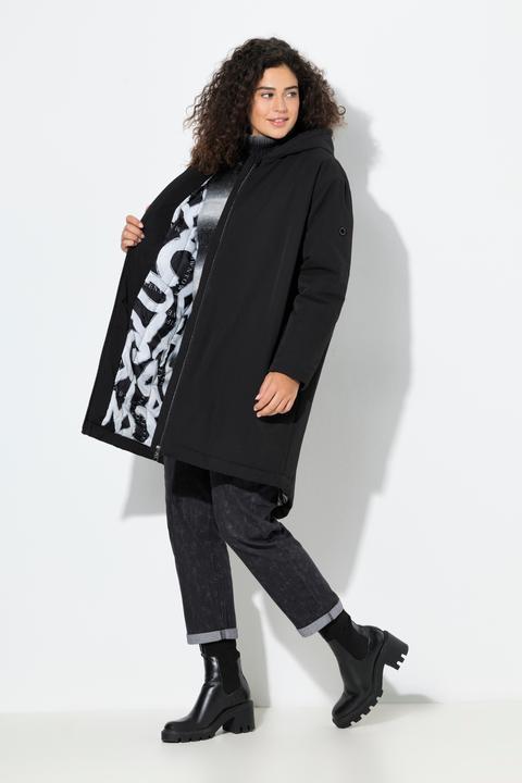 Image du produit Ulla Popken Parka technique HYPRAR à capuche, modèle imperméable (54)