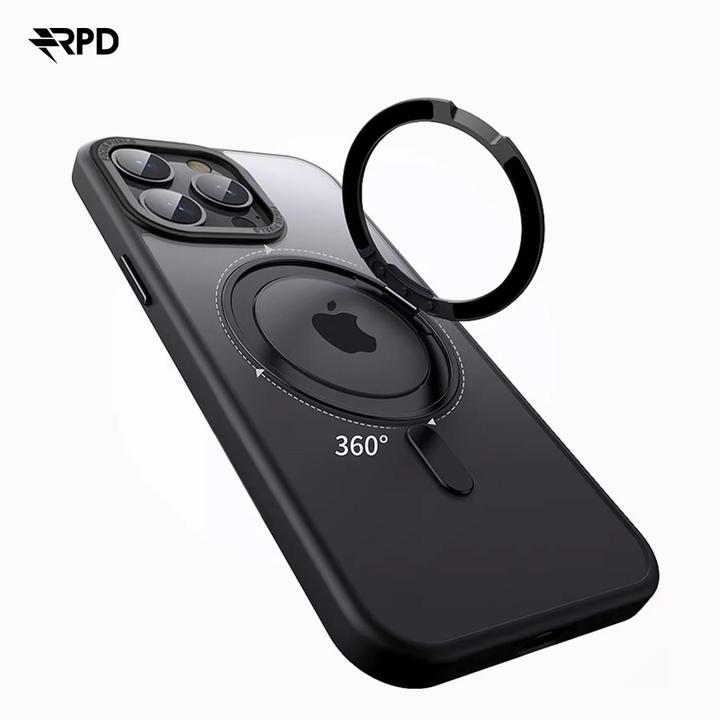 Immagine prodotto RPD Apple Phone 17 Pro - 360 Grad Magsafe Stand Etui schwarz (Apple iPhone 17 Pro)