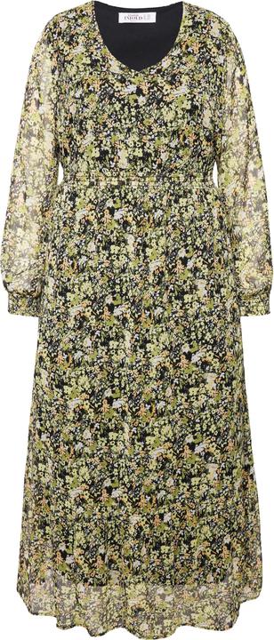 Image du produit Studio Untold Damen grosse Grössen Maxikleid, A-Line, Millefleur palmen grün 54+ 834472430-54+ (54)