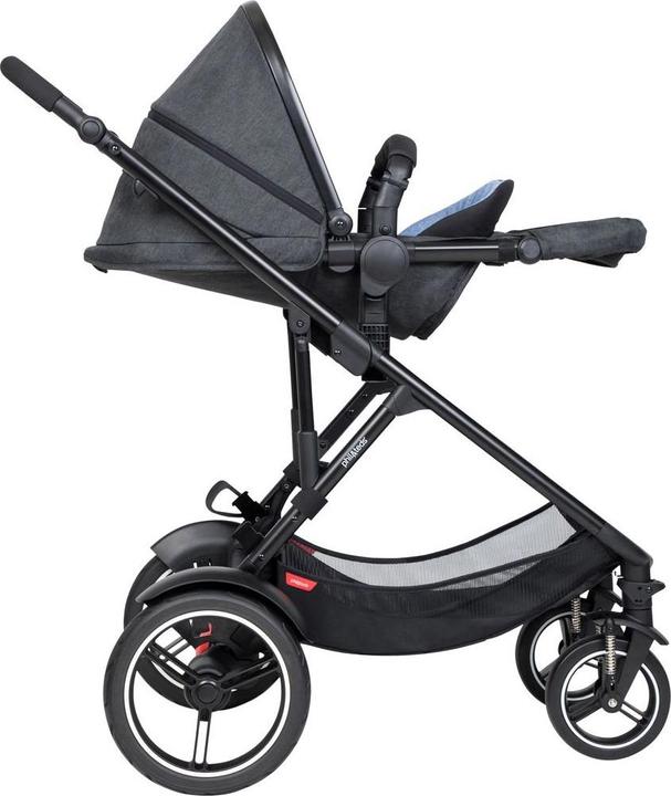 Actual product image Phil & Teds Voyager V6 Sibling Stroller with Carrycot